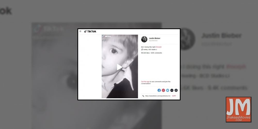 Singer Justin Bieber has joined the short-video creation platform TikTok and picked some of his throwback and new photos for his first post. It's literally like watching him grow just in a few seconds. He captioned it: 