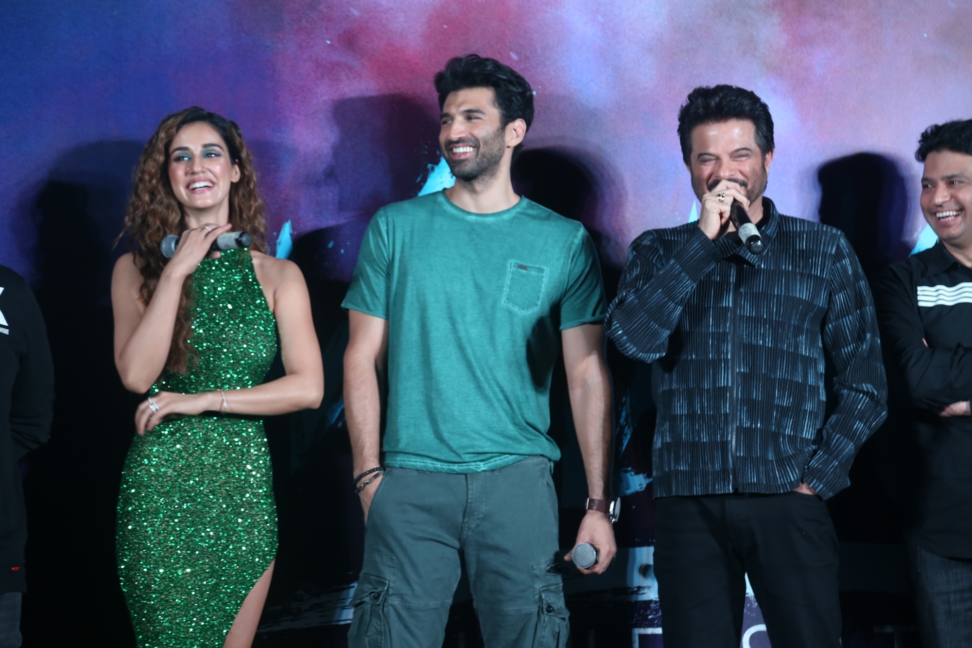 Mumbai: Actors Disha Patani, Aditya Roy Kapoor and Anil Kapoor at the trailer launch of their upcoming film "Malang" in Mumbai on Jan 6, 2020. (Photo: IANS)