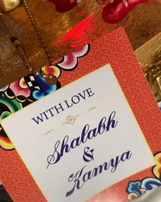 Television actress Kamya Punjabi has shared a glimpse of her and her to-be husband Shalabh DangÃƒÂƒÃ‚Â¢ÃƒÂ‚Ã‚Â€ÃƒÂ‚Ã‚Â™s wedding card.