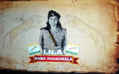 Mumbai: An ex-member of the Azad Hind Fauj and the last living member of the Rani Jhansi regiment, Rama Khandwala at the screening of 