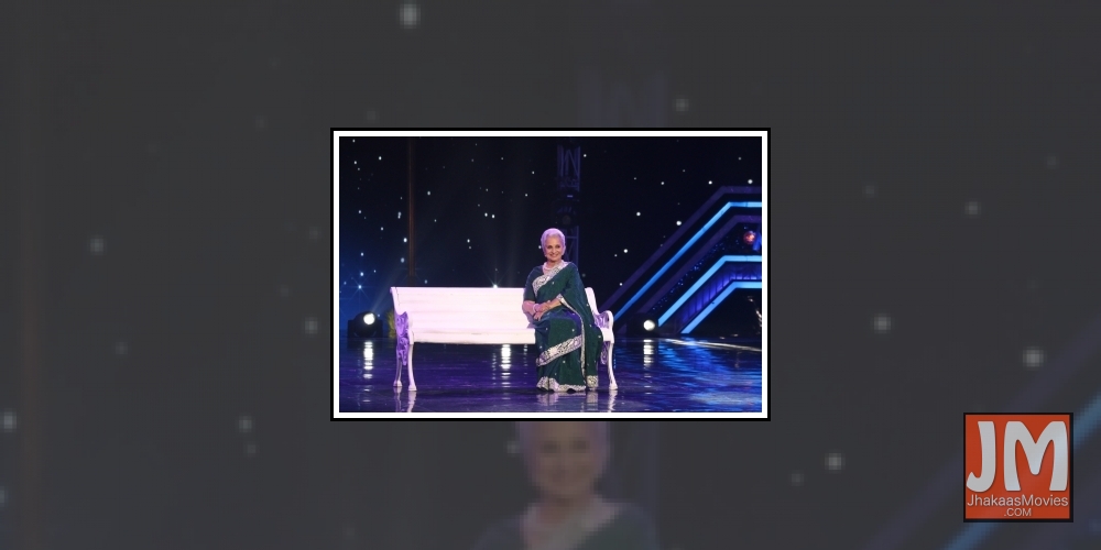 Mumbai: Veteran actress Waheeda Rehman on the sets of 