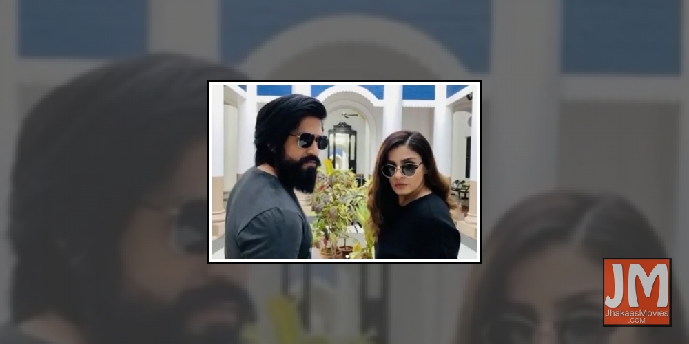 South superstar Yash's 'cheez badi mast hai' banter with Raveena Tandon.