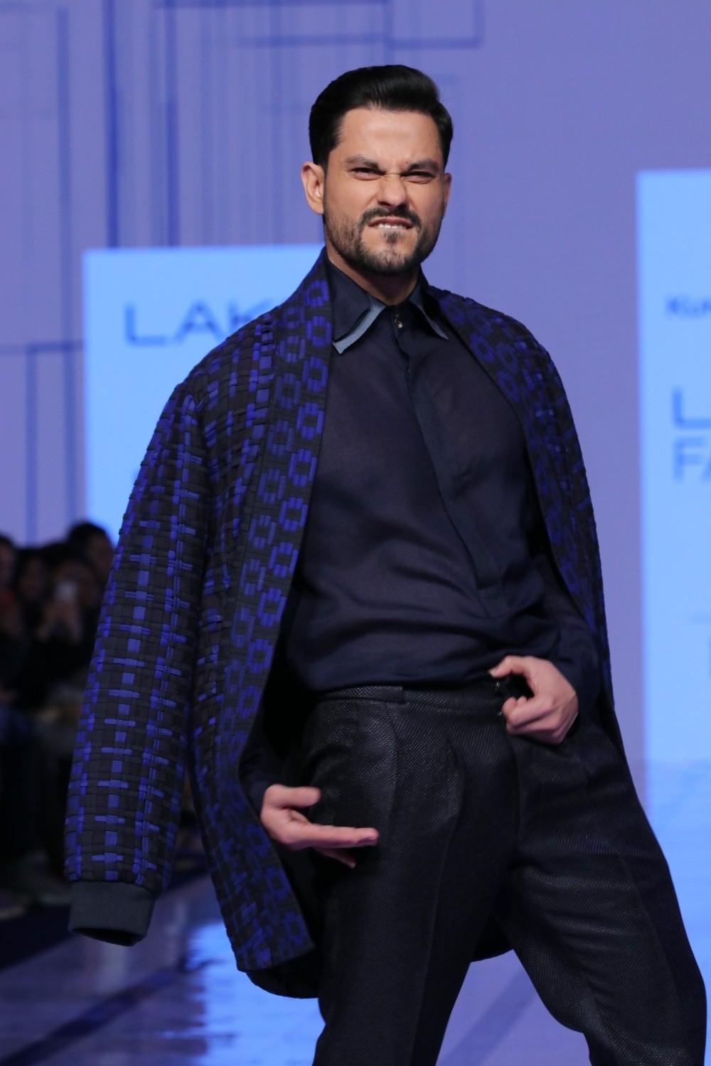 Mumbai: Actor Kunal Khemu walks the ramp showcasing the creation of fashion designer Kunal Anil Tanna at the Lakme Fashion Week Summer/Resort 2020 grand finale, in Mumbai on Feb 16, 2020. (Photo: IANS)