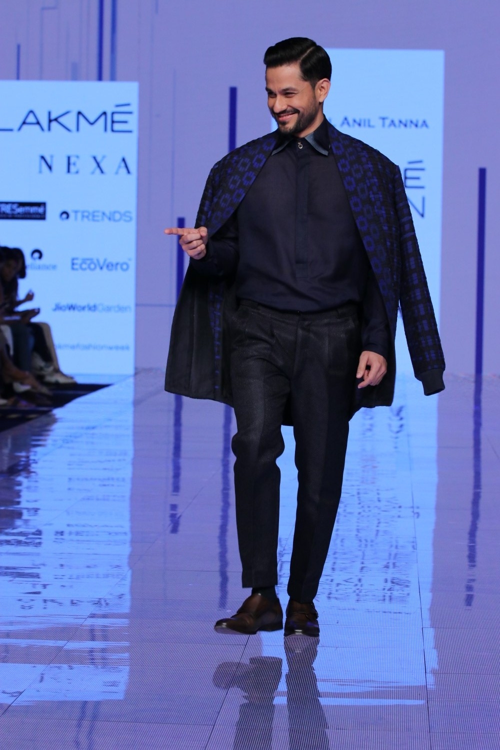 Mumbai: Actor Kunal Khemu walks the ramp showcasing the creation of fashion designer Kunal Anil Tanna at the Lakme Fashion Week Summer/Resort 2020 grand finale, in Mumbai on Feb 16, 2020. (Photo: IANS)