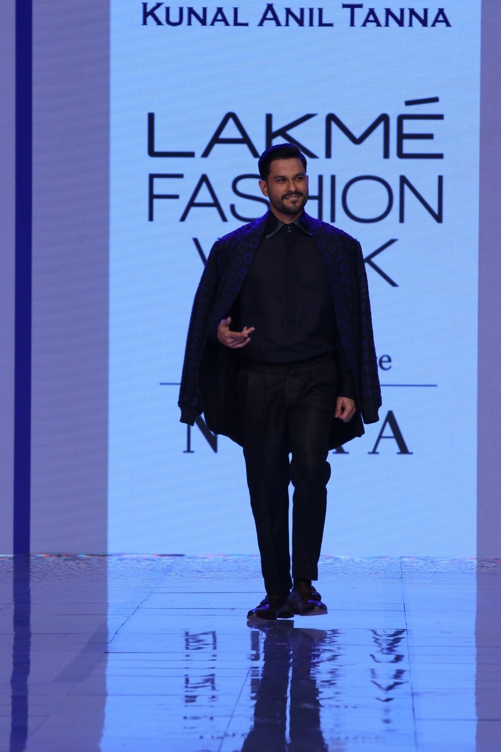 Mumbai: Actor Kunal Khemu walks the ramp showcasing the creation of fashion designer Kunal Anil Tanna at the Lakme Fashion Week Summer/Resort 2020 grand finale, in Mumbai on Feb 16, 2020. (Photo: IANS)