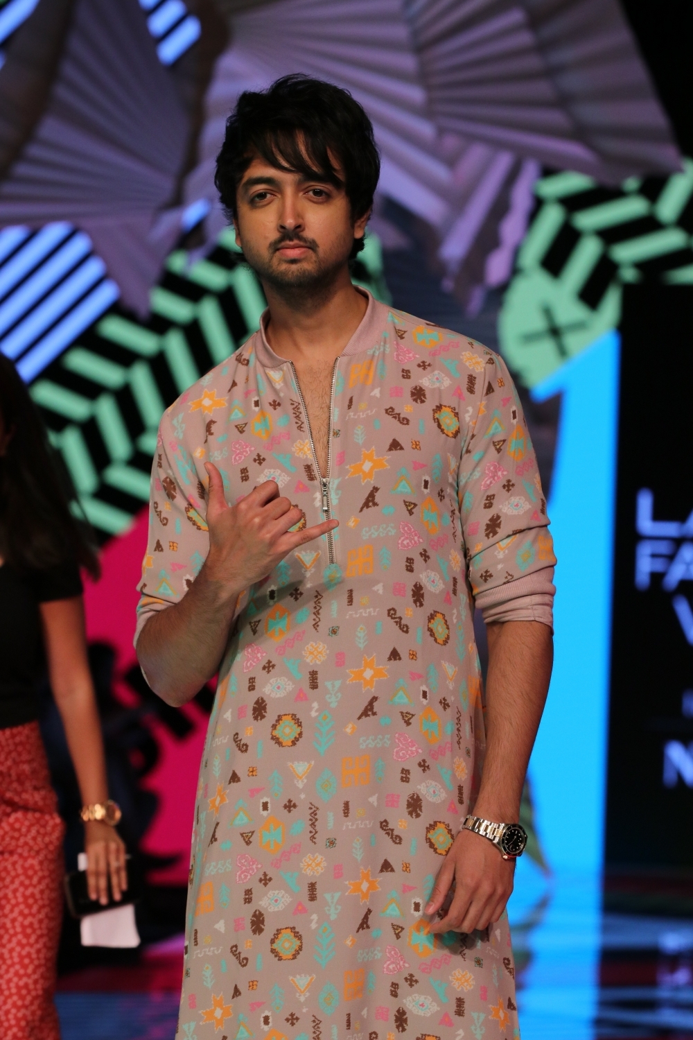 Mumbai: Actor Priyank Sharma walks the ramp on Day 5 of the Lakme Fashion Week Summer/Resort 2020, in Mumbai on Feb 15, 2020. (Photo: IANS)