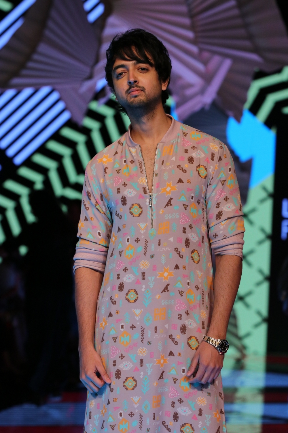 Mumbai: Actor Priyank Sharma walks the ramp on Day 5 of the Lakme Fashion Week Summer/Resort 2020, in Mumbai on Feb 15, 2020. (Photo: IANS)