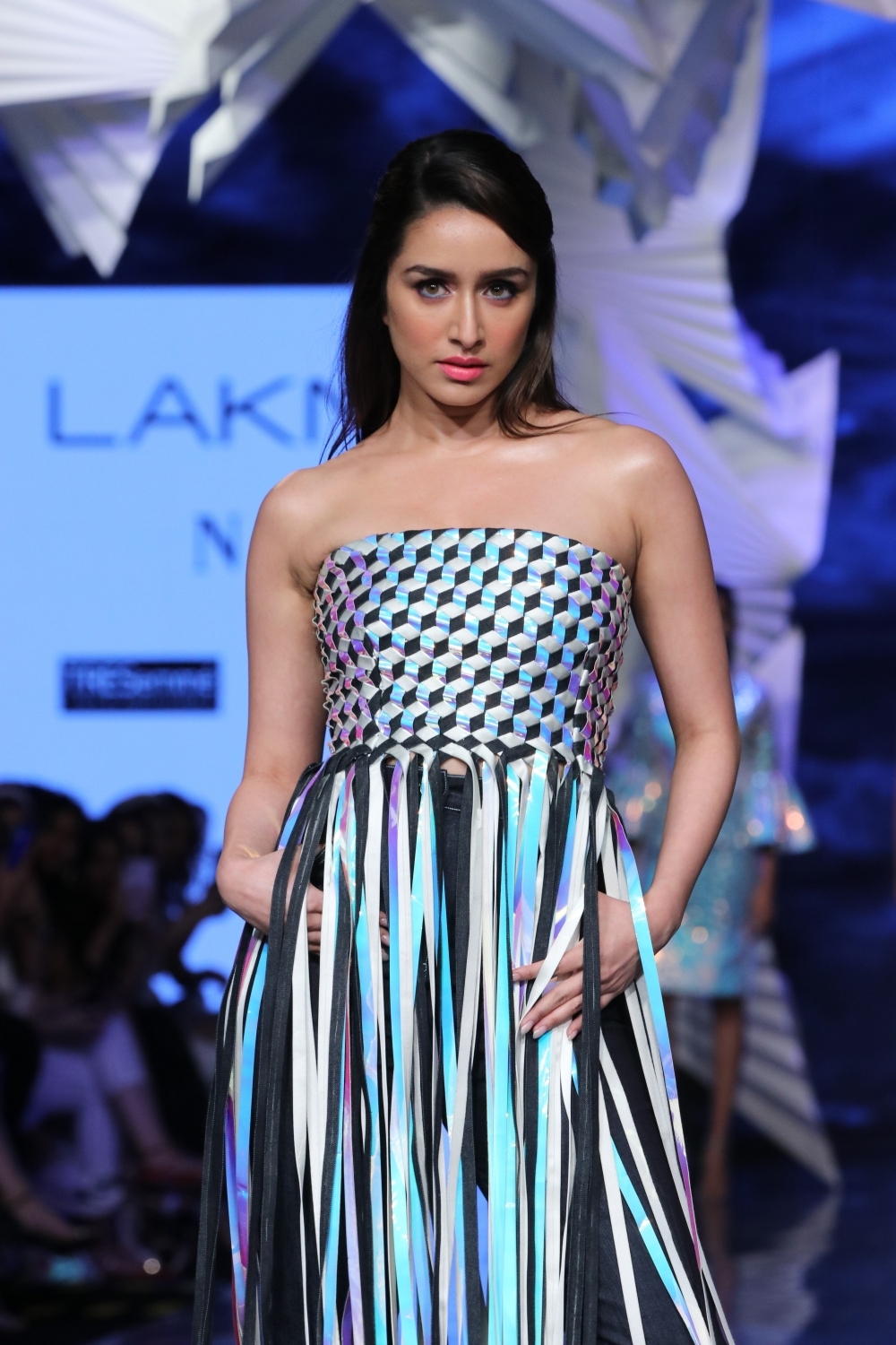 Mumbai: Actress Shraddha Kapoor walks the ramp showcasing the collection of Rielan by fashion designers Pankaj And Nidhi on Day 5 of the Lakme Fashion Week Summer/Resort 2020, in Mumbai on Feb 15, 2020. (Photo: IANS)