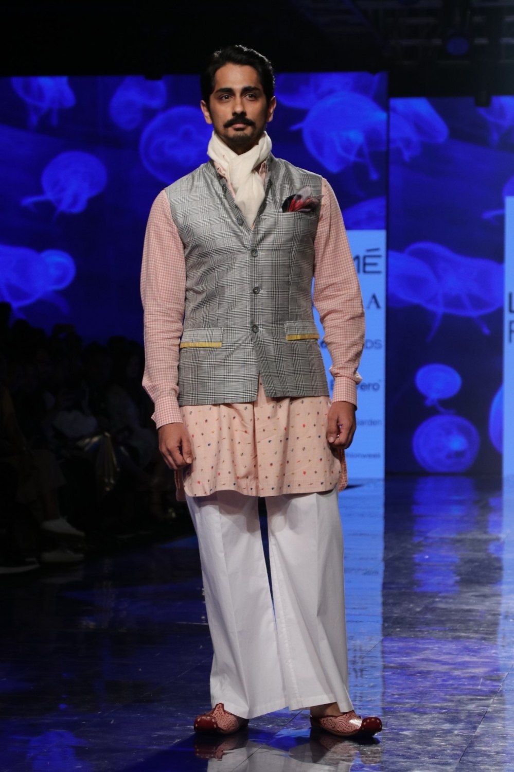 Mumbai: Actor Siddharth Suryanarayan walks the ramp for 'House Of Three X Tantajo' on Day 3 of the Lakme Fashion Week Summer/Resort 2020, in Mumbai on Feb 13, 2020. (Photo: IANS)