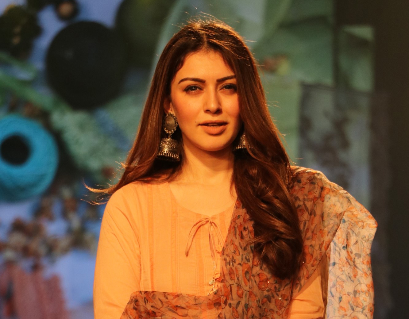 Mumbai: Actress Hansika Motwani at Lakme Fashion Week Summer/Resort 2020, in Mumbai on Feb 13, 2020. (Photo: IANS)