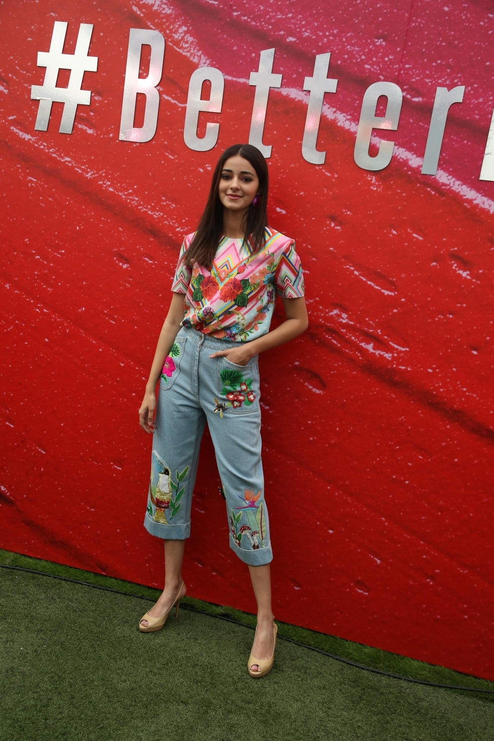 Mumbai: Actress  Ananya Panday  discussion with  fashion designer  Anaita Shroff on the Lakme Fashion Week Summer/Resort 2020, in Mumbai on Feb 12, 2020. (Photo: IANS)