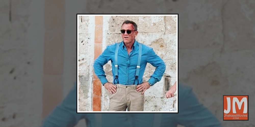 Actor Daniel Craig has already started the Italy schedule of James Bond's 25th outing. And now a lot of pictures from the set are doing the rounds on the Internet.