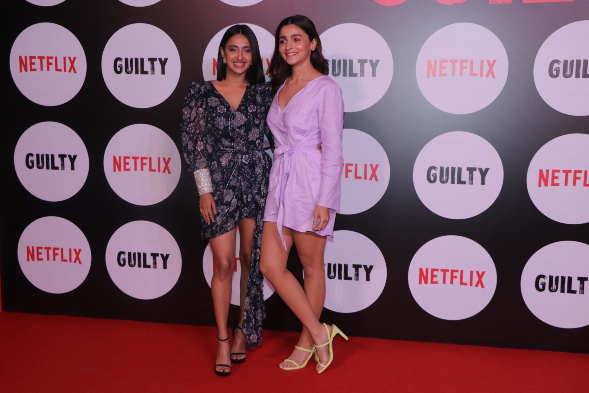 Mumbai: Actors Akansha Ranjan and Alia Bhatt at the screening of the upcoming web film "Guilty" in Mumbai on March 4, 2020. (Photo: IANS)