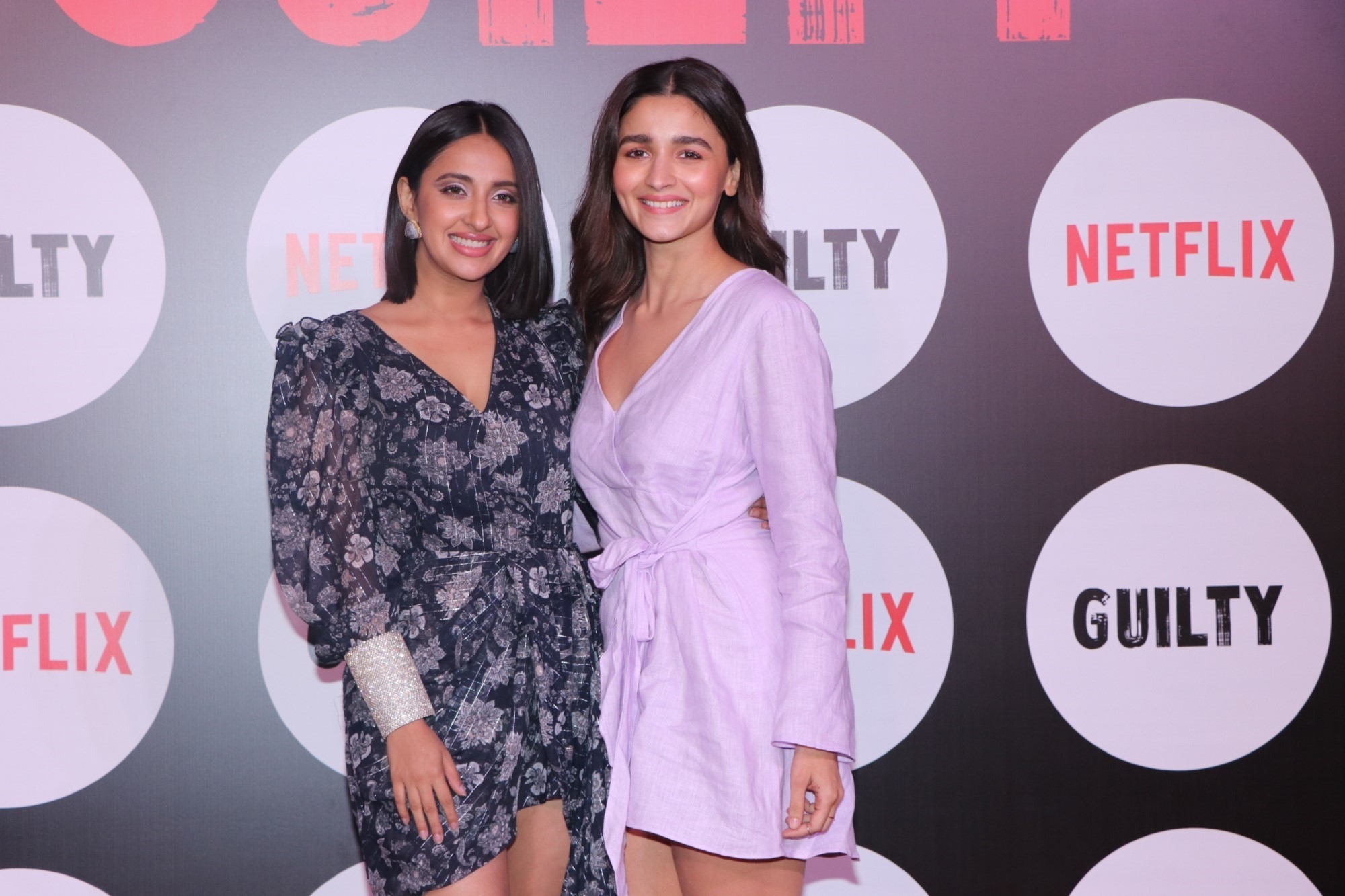 Mumbai: Actors Akansha Ranjan and Alia Bhatt at the screening of the upcoming web film "Guilty" in Mumbai on March 4, 2020. (Photo: IANS)