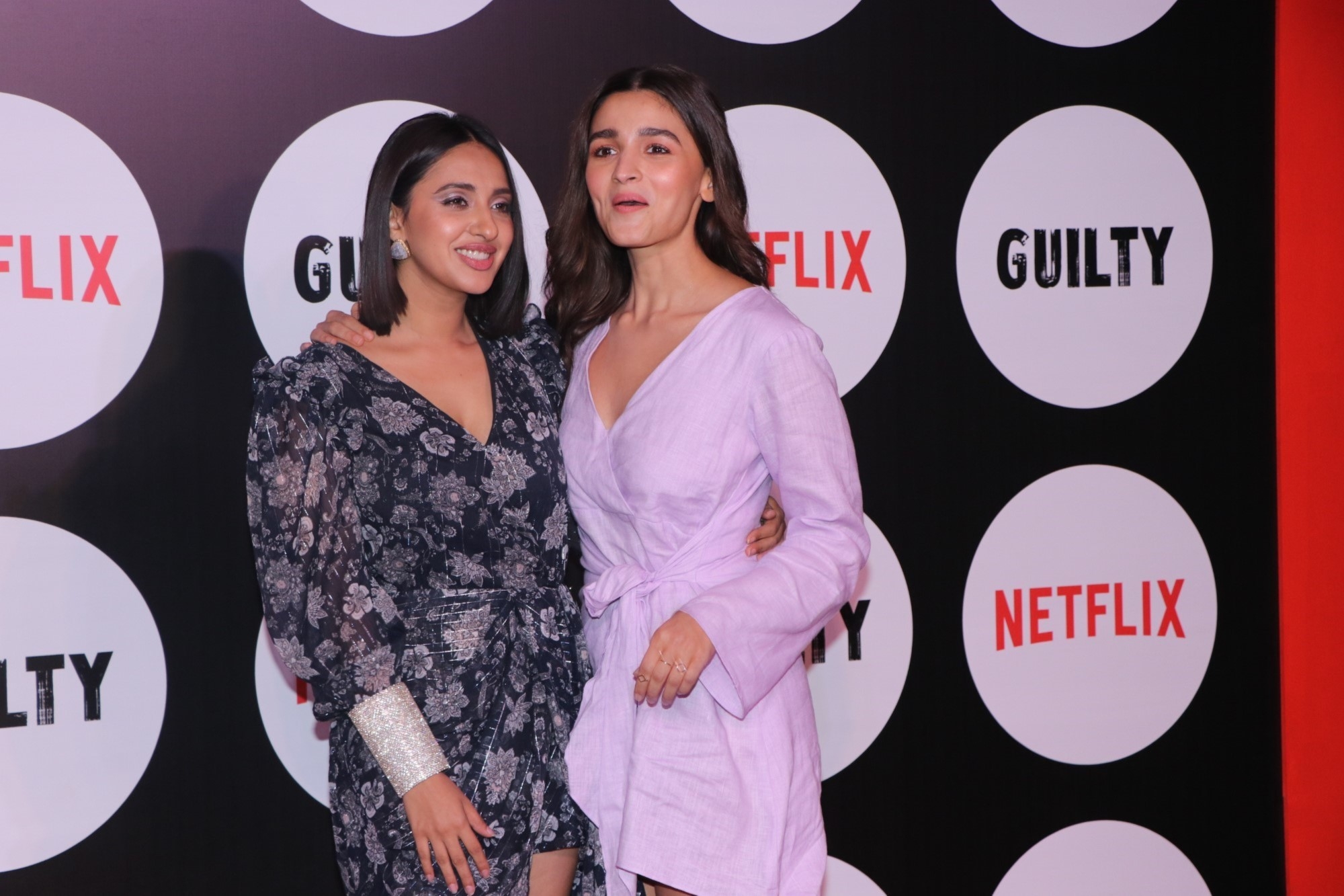 Mumbai: Actors Akansha Ranjan and Alia Bhatt at the screening of the upcoming web film "Guilty" in Mumbai on March 4, 2020. (Photo: IANS)
