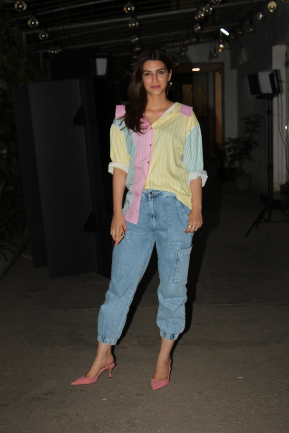 Mumbai: Actress Kriti Sanon at the screening of the upcoming film "Angrezi Medium" in Mumbai on March 8, 2020. (Photo: IANS)