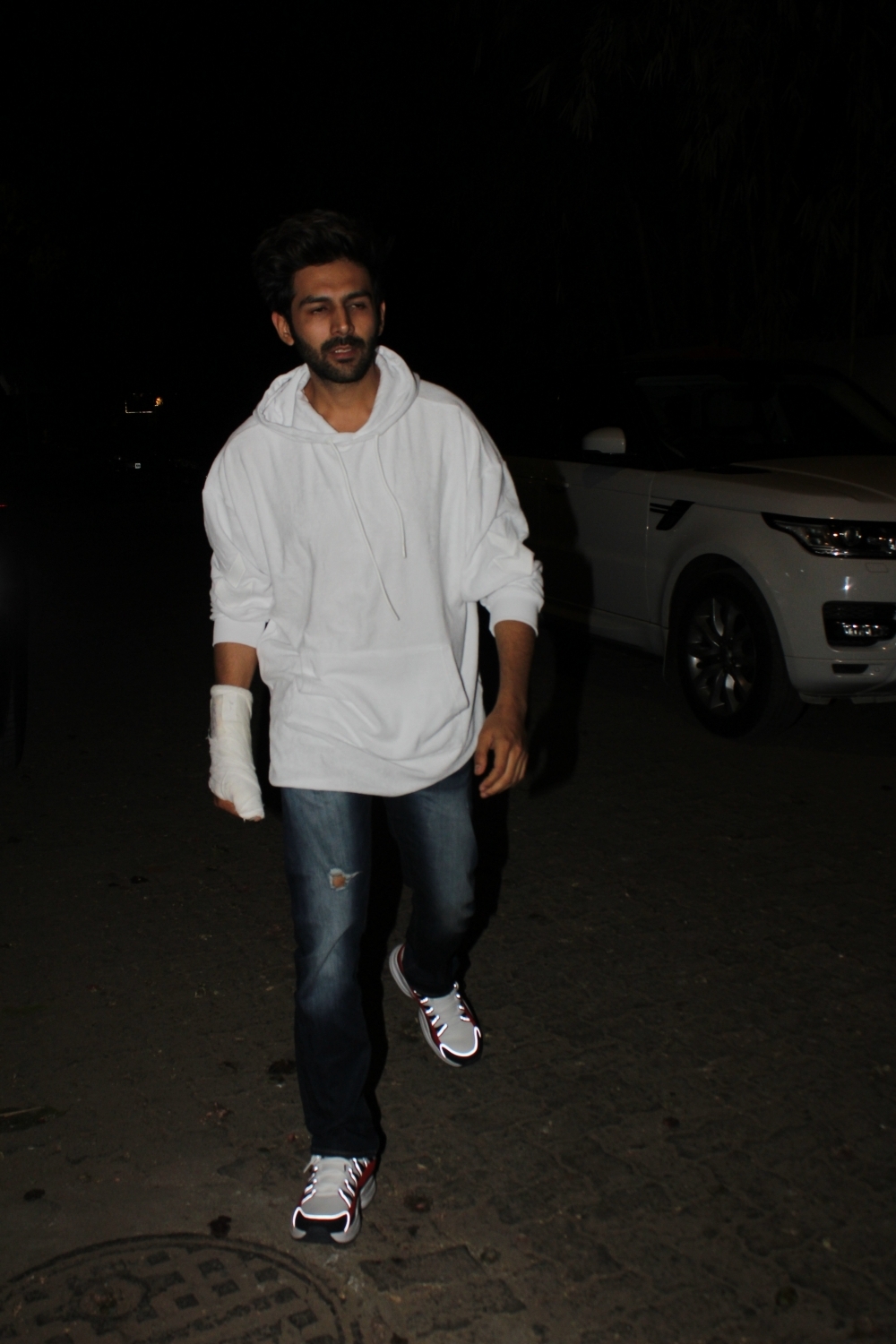 Mumbai: Actor Kartik Aaryan at the screening of the upcoming film "Angrezi Medium" in Mumbai on March 8, 2020. (Photo: IANS)