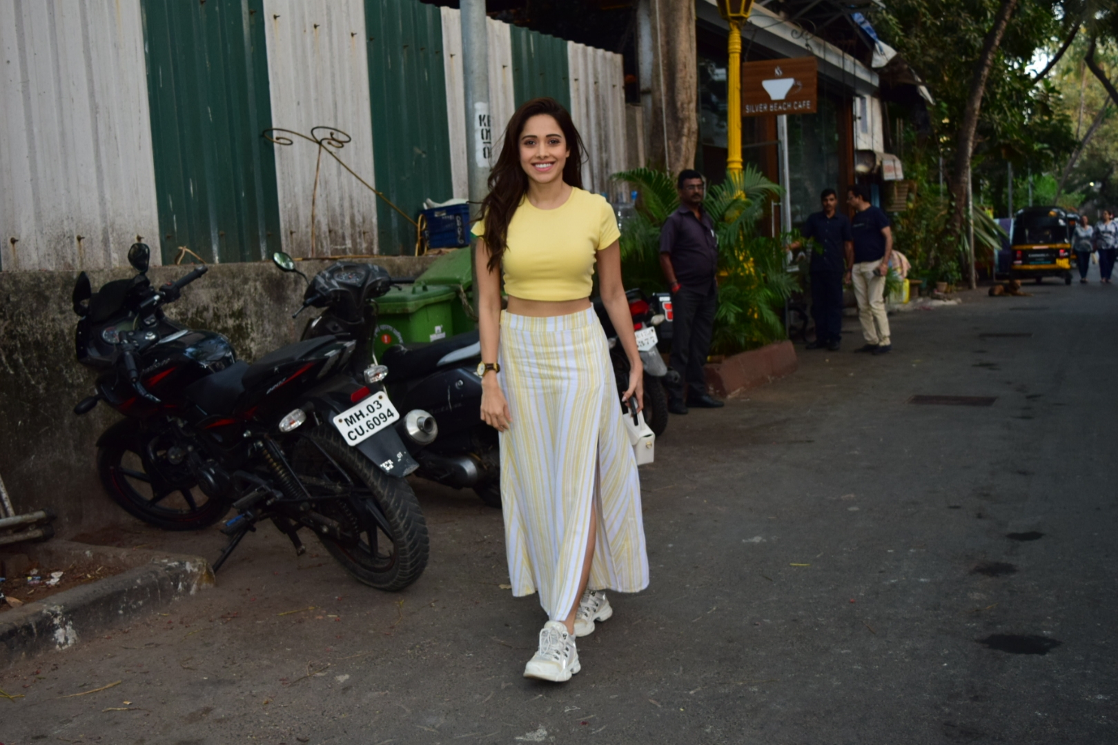 Mumbai: Actress Nushrat Bharucha seen at Mumbai's Juhu on March 8, 2020. (Photo: IANS)