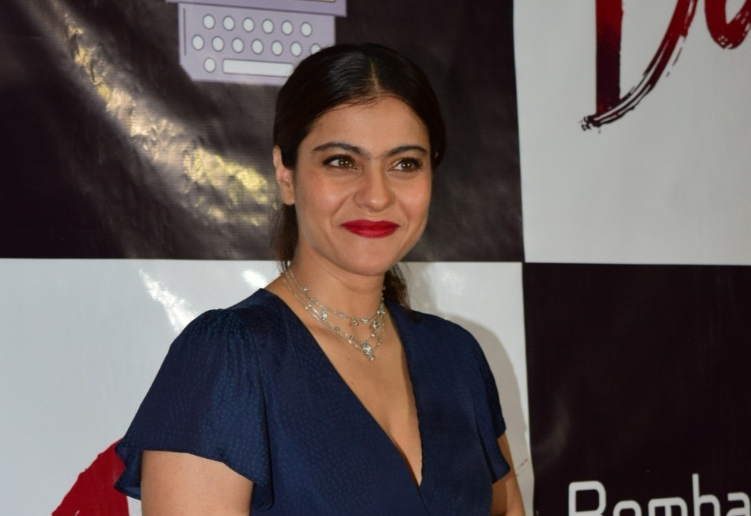 Mumbai: Actress Kajol attend the success party of short film "Devi" in Mumbai on March 12, 2020. (Photo: IANS)