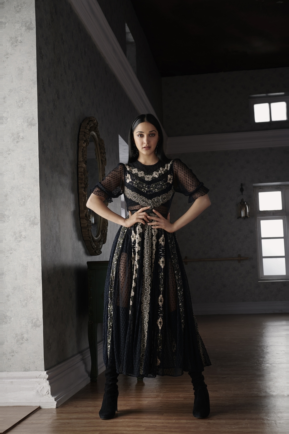 Kiara Advani for Label Ritu Kumar.