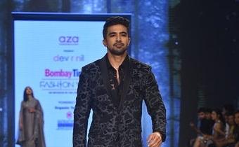 Mumbai: Actor Saqib Saleem walks the ramp showcasing the collection of fashion label Dev R Nil by fashion designers Dev and Nil on Day 3 of the Bombay Times Fashion Week, in Mumbai on March 15, 2020. (Photo: IANS)
