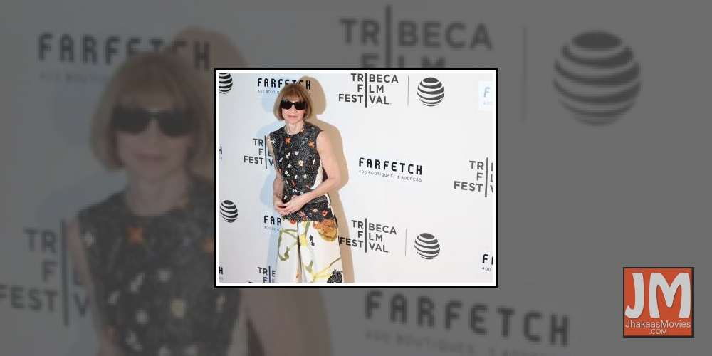 Editor-in-chief of American Vogue Anna Wintour.