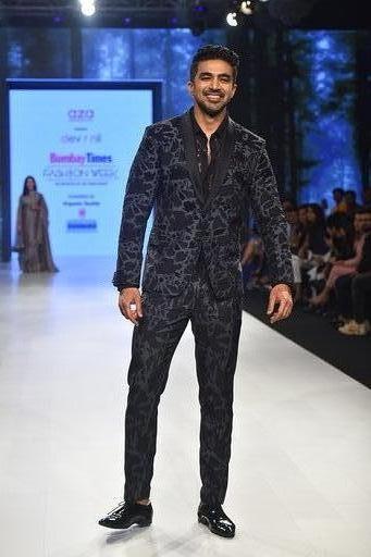 Mumbai: Actor Saqib Saleem walks the ramp showcasing the collection of fashion label Dev R Nil by fashion designers Dev and Nil on Day 3 of the Bombay Times Fashion Week, in Mumbai on March 15, 2020. (Photo: IANS)