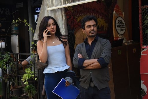 Mumbai: Actors Nawazuddin Siddiqui and Neha Sharma seen at Versova in Mumbai on March 16, 2020. (Photo: IANS)