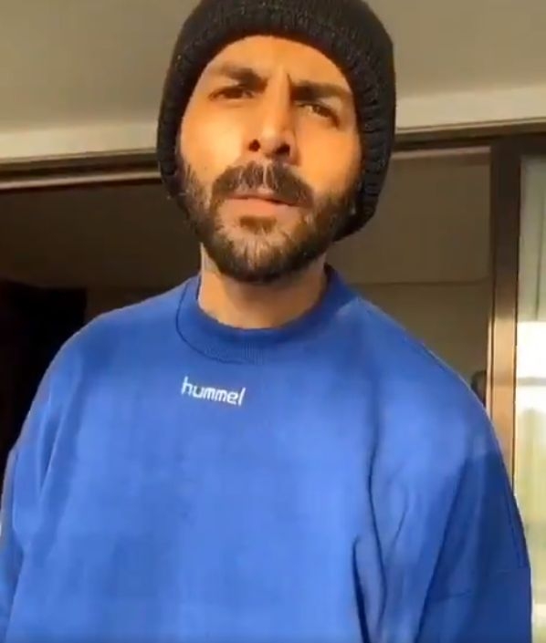 Kartik Aaryan raps on coronavirus in new video.