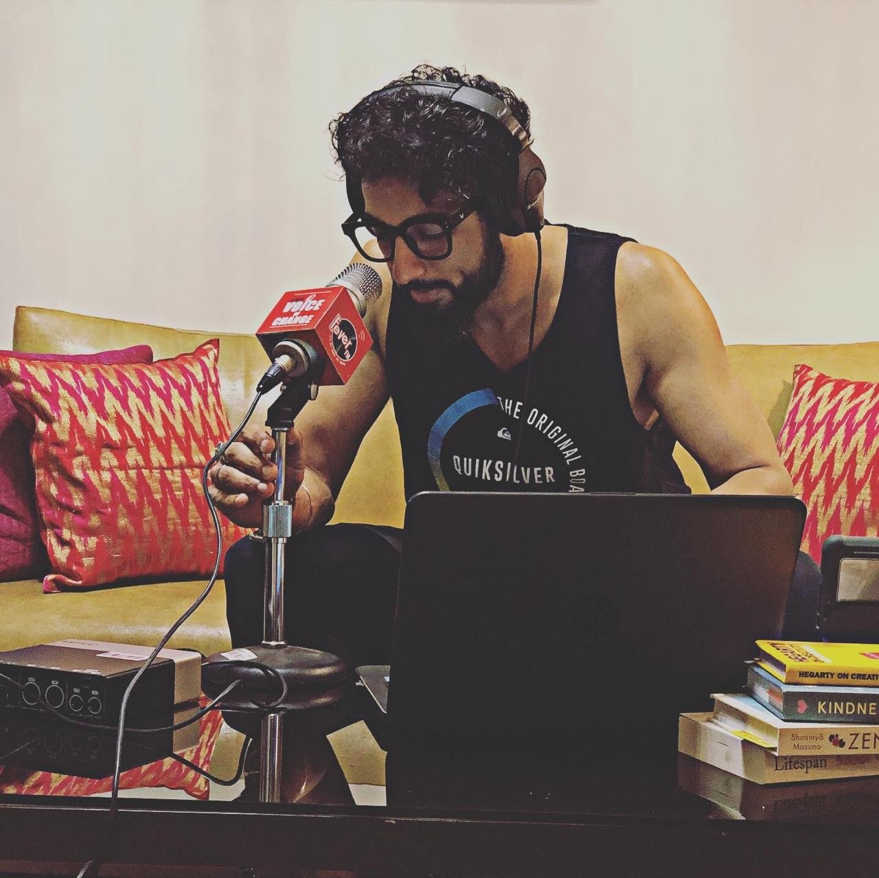 Love guru RJ Rahul Makin working through a laptop and a remote access that has been given to him. As the entire nation works from home in the time of COVID-19 pandemic, the radio jockeys too are staying in but keeping their job of entertaining their listeners first and working round the clock for content.