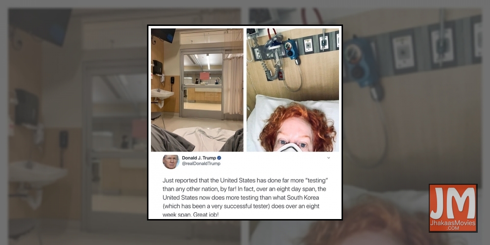 Comic Kathy Griffin has been hospitalised with what she fears is coronavirus but she can't get tested.