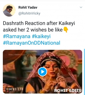 Ramayan memes on Twitter.