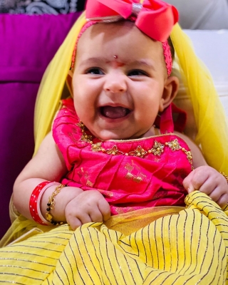 Kapil Sharma dolls up daughter Anayra for Ashthami puja