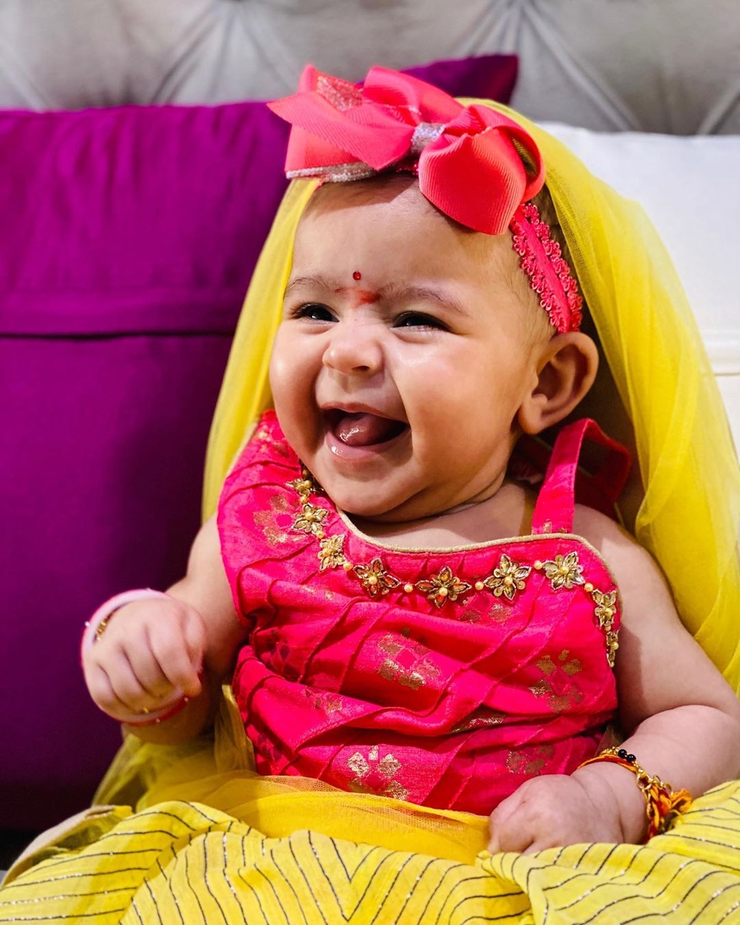 Kapil Sharma dolls up daughter Anayra for Ashthami puja