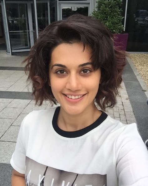 Taapsee 'experiments', chops of hair.