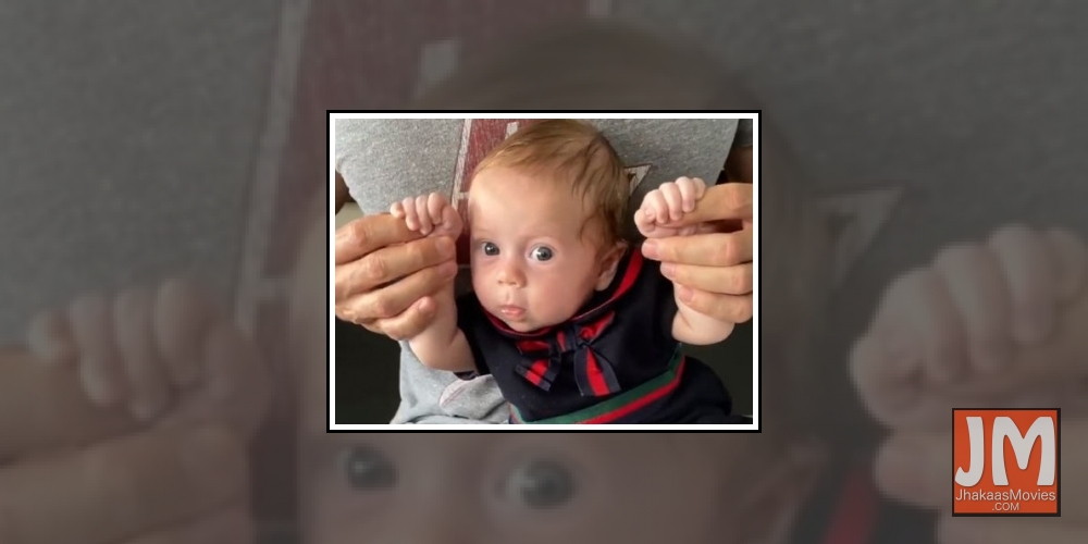 Enrique Iglesias' daddy-daughter dance with his two-month-old baby.