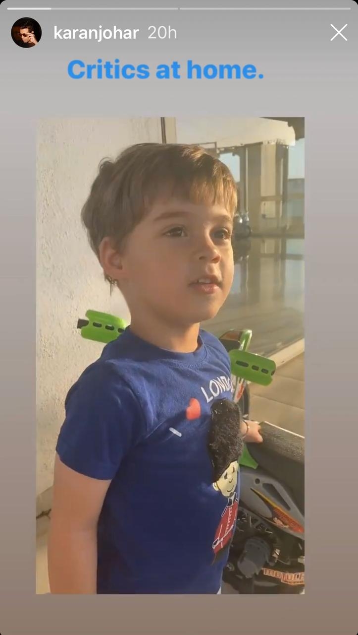 KJo's son Yash finds his movies 'boring'.