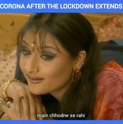 Urvashi Dholakia shares Komolika lockdown meme.