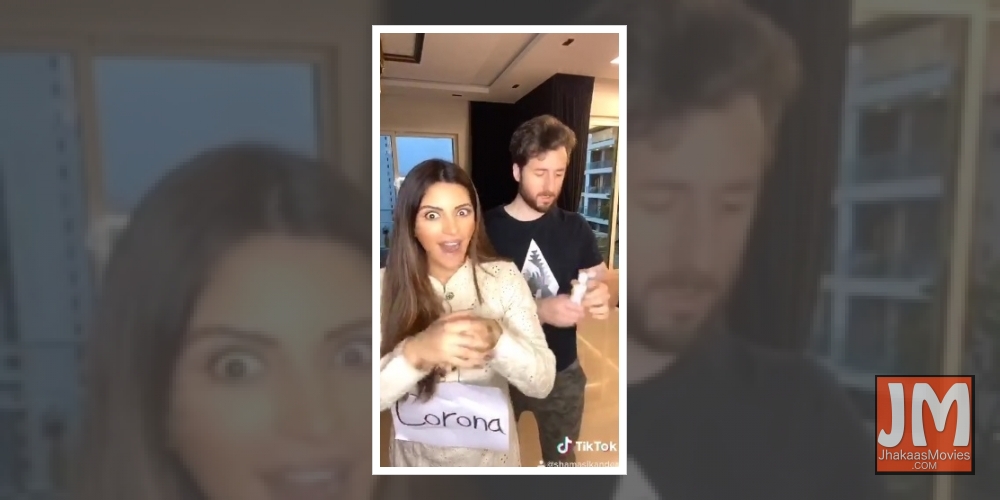 COVID-19: Shama, beau James makes educative content to spread awareness.