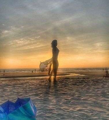 Richa Chadha shares throwback image of her travelling on instagram.