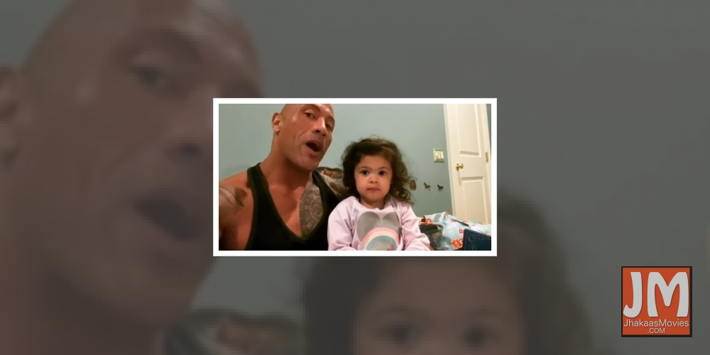 Dwayne Johnson feels blessed to home with his ladies.