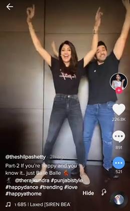 Shilpa Shetty, Raj Kundra give Punjabi twist to their video.