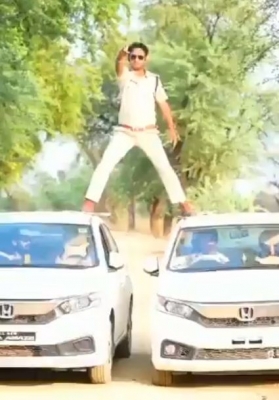 MP Cop penalised after his video imitating Ajay DevgnÃƒÂƒÃ‚Â¢ÃƒÂ‚Ã‚Â€ÃƒÂ‚Ã‚Â™s stunt goes viral.