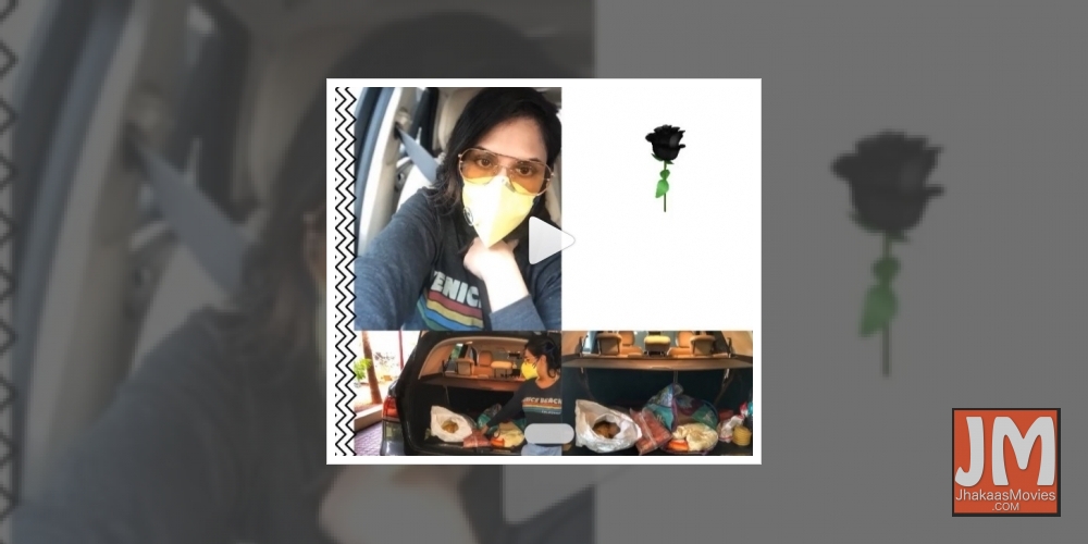 Richa makes educational videos about COVID-19 for her staff.