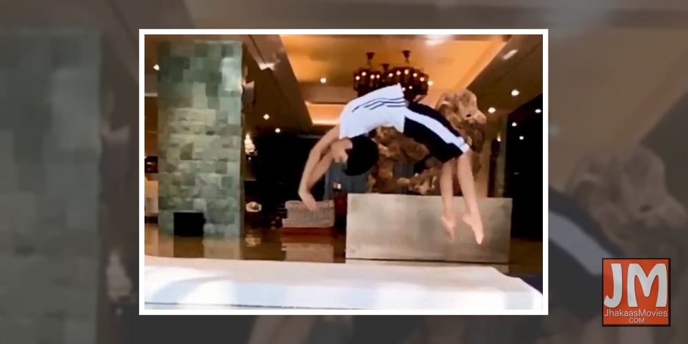 Shilpa Shetty Kundra's son Viaan aces the backflip in new post.