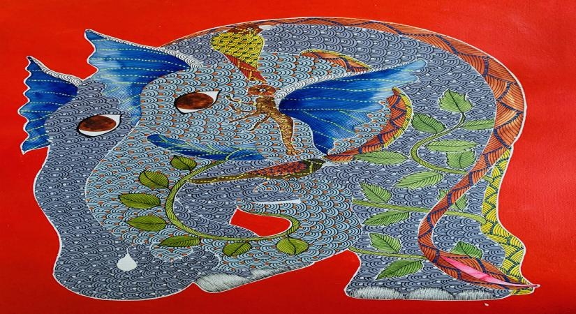 Artist Venkat Singh Shyam's work on the world of flora, fauna.