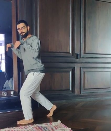 Anushka shares hilarious 'dinosaur' Kohli video on Instagram.