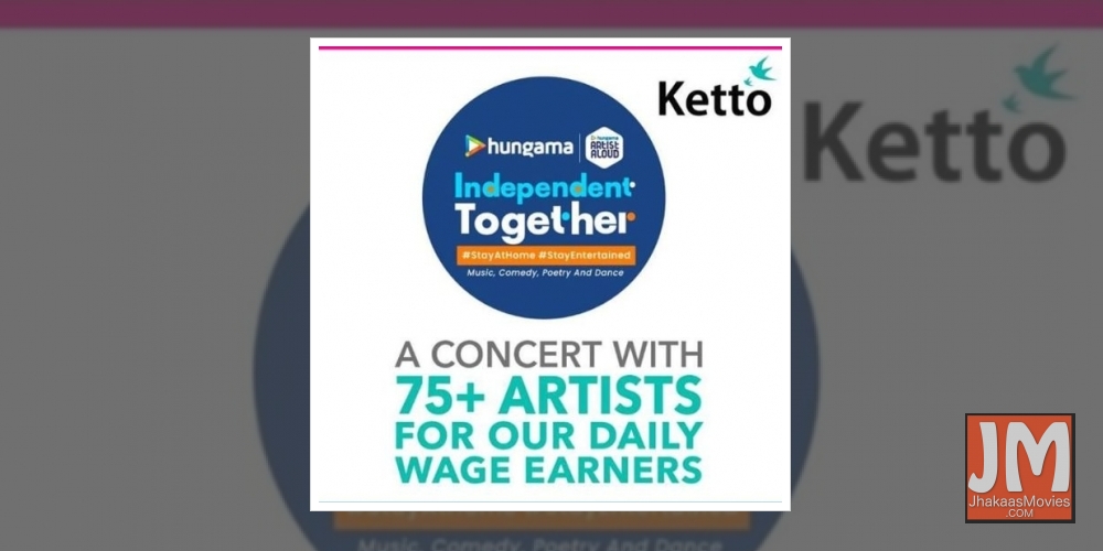 Over 75 artists join hands for multi-format online gig.