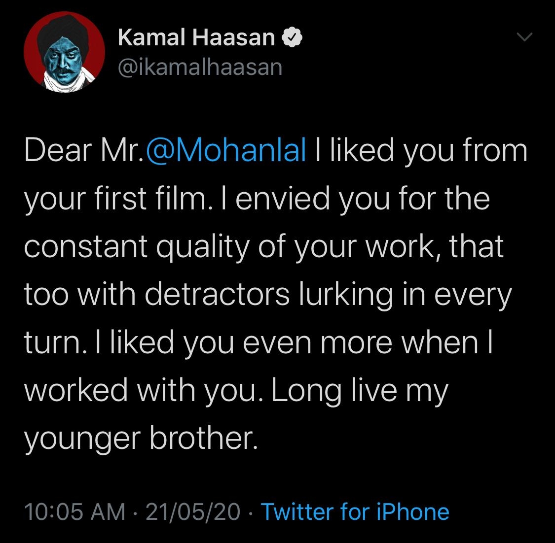 When Kamal Haasan 'envied' Mohanlal.