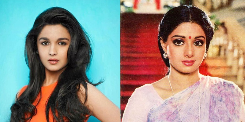 Alia Bhatt and Sridevi